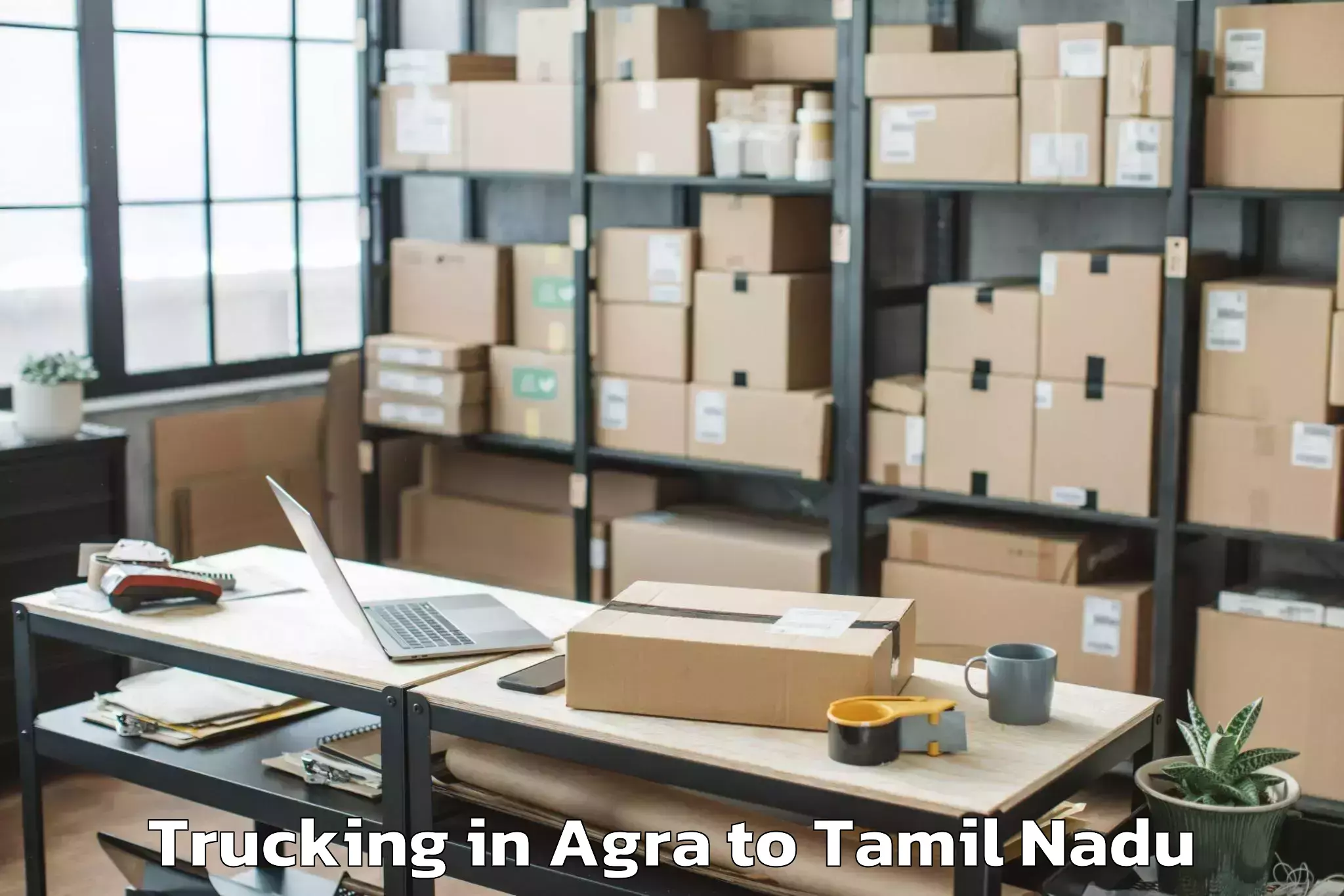 Trusted Agra to Manamelkudi Trucking